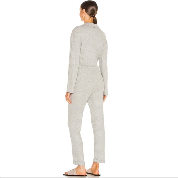 Lovers and Friends Cozy Knit Jumpsuit XS Rib Knit Button Front Tie Waist… - Picture 3 of 9